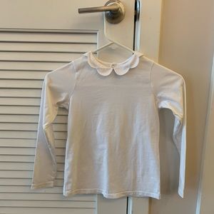 Jacadi Girls Size 8 White Polo Shirt